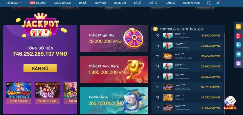 Hình ảnh tổng hợp các sản phẩm game nổi bật của 77king88 link vào
